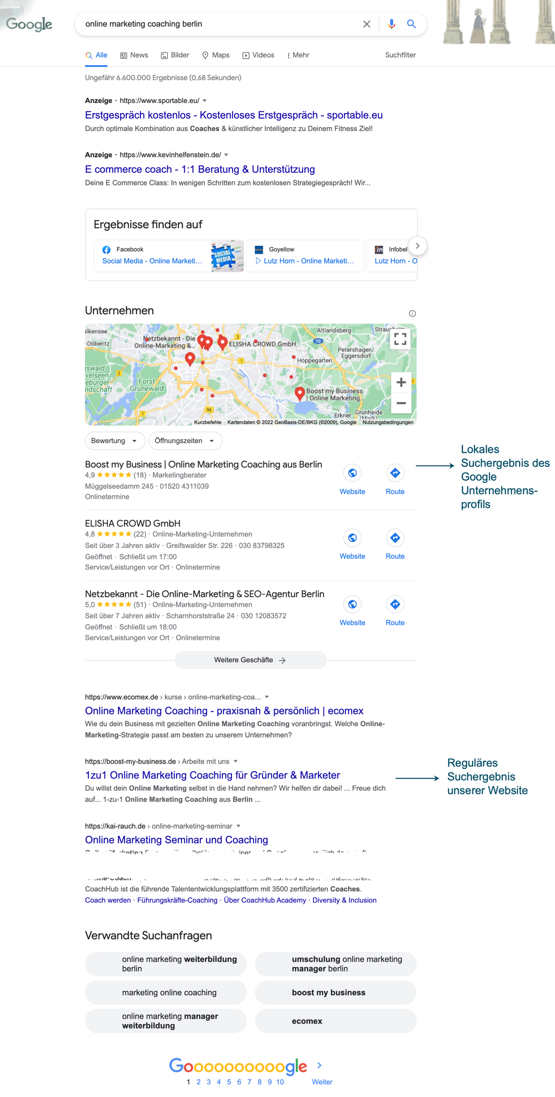 Suchergebnis Online Marketing Coaching Berlin